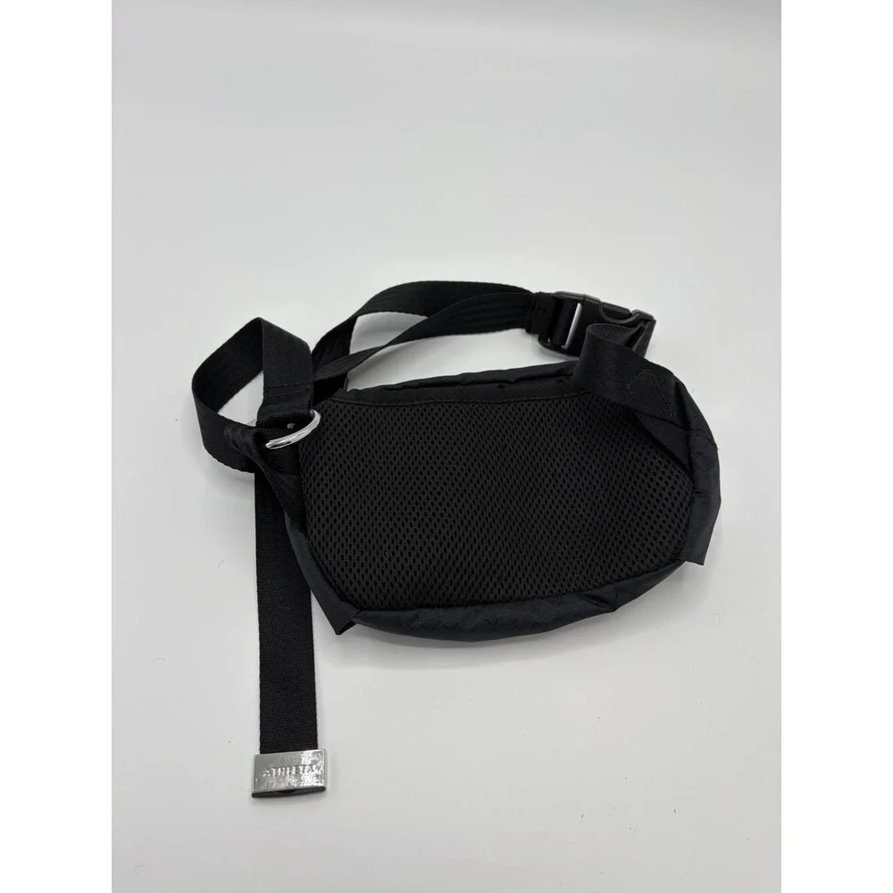 Athleta Crossbody All about Belt Bag The Power Of She Waist Pack Black Nylon Zip